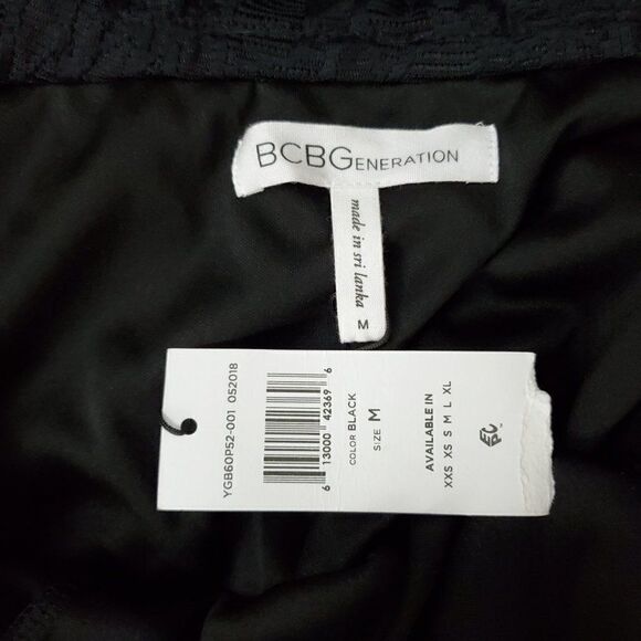 bcbgeneration new Black Sleeveless Floral Mini Dress M - Picture 6 of 7